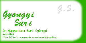 gyongyi suri business card